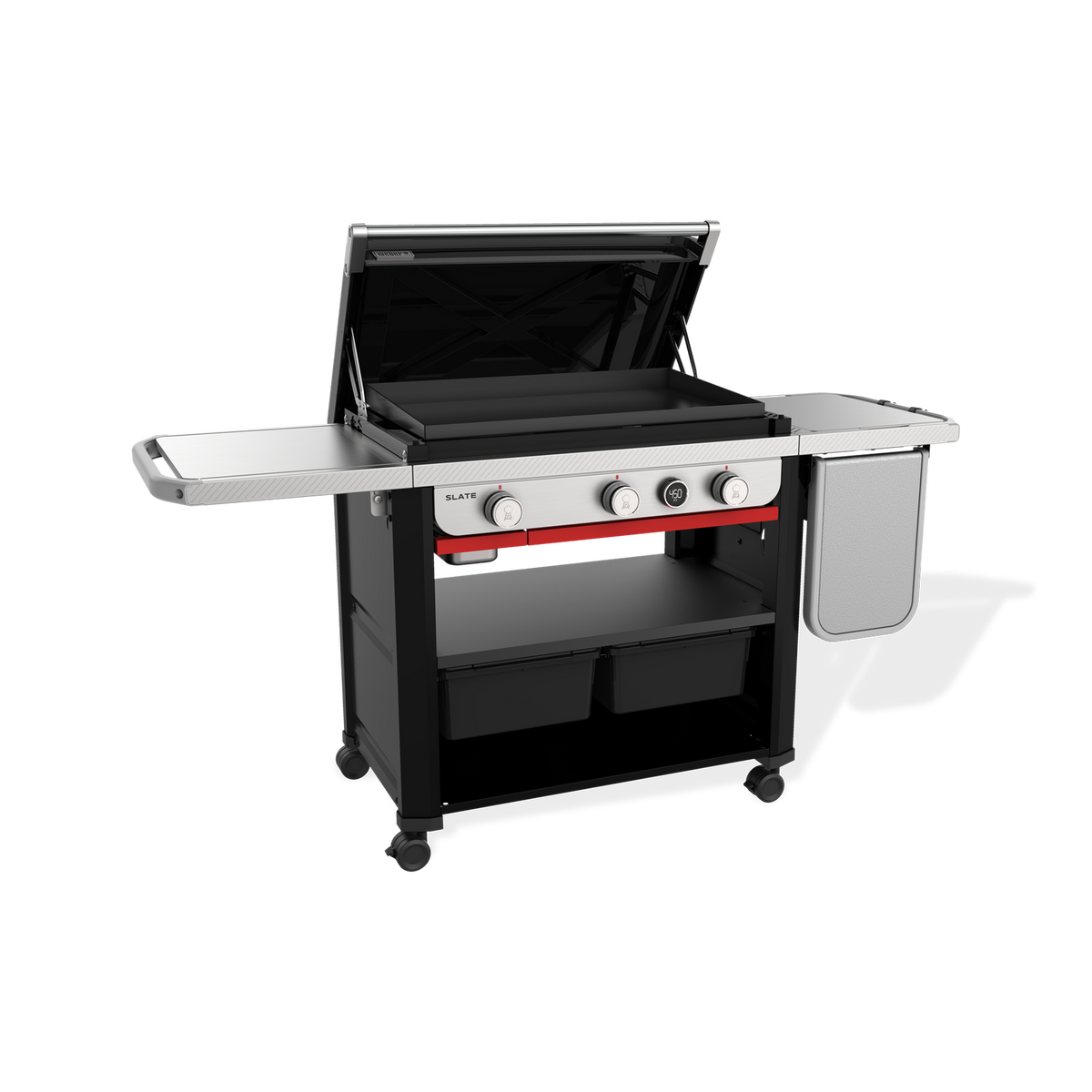 Slate® 30″ Rust-Resistant Griddle with Extendable Side Table (Liquid Propane)