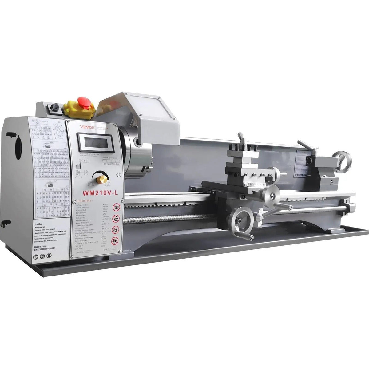 2500 RPM Metal Lathe Machine, Variable Speed Control, Durable Build, Precision Crafting Tool, DOBA-ML2500