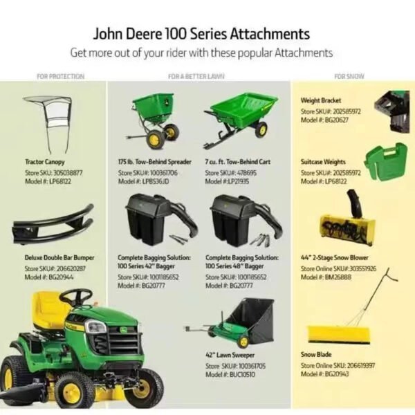 42″ Gas Riding Lawn Tractor – Hydrostatic Drive, Heavy-Duty Residential Mower - Prioka
