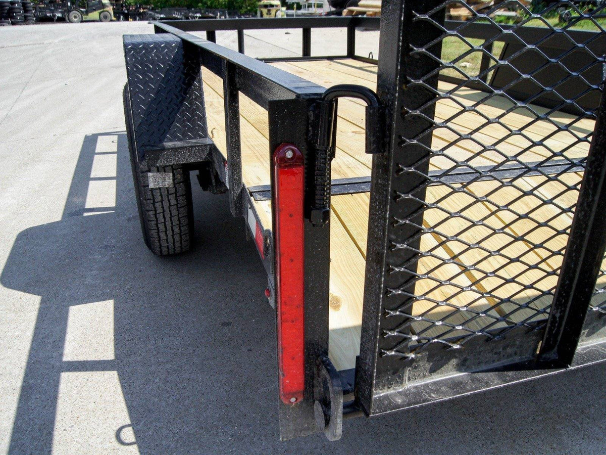 5×12 Powder Coated Dovetail Utility Trailer 3500lb Axle - Prioka