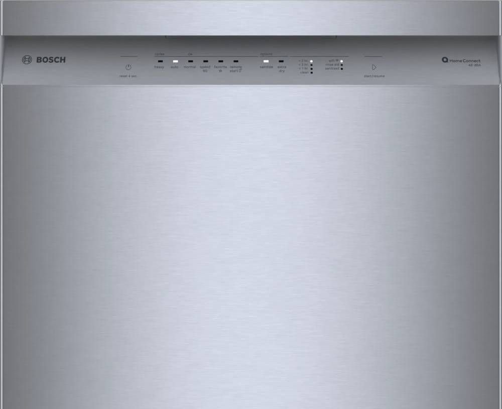 Bosch SHE41CM5N 300 Series 24″ Dishwasher 48 db – Recessed Handle, Stainless Steel