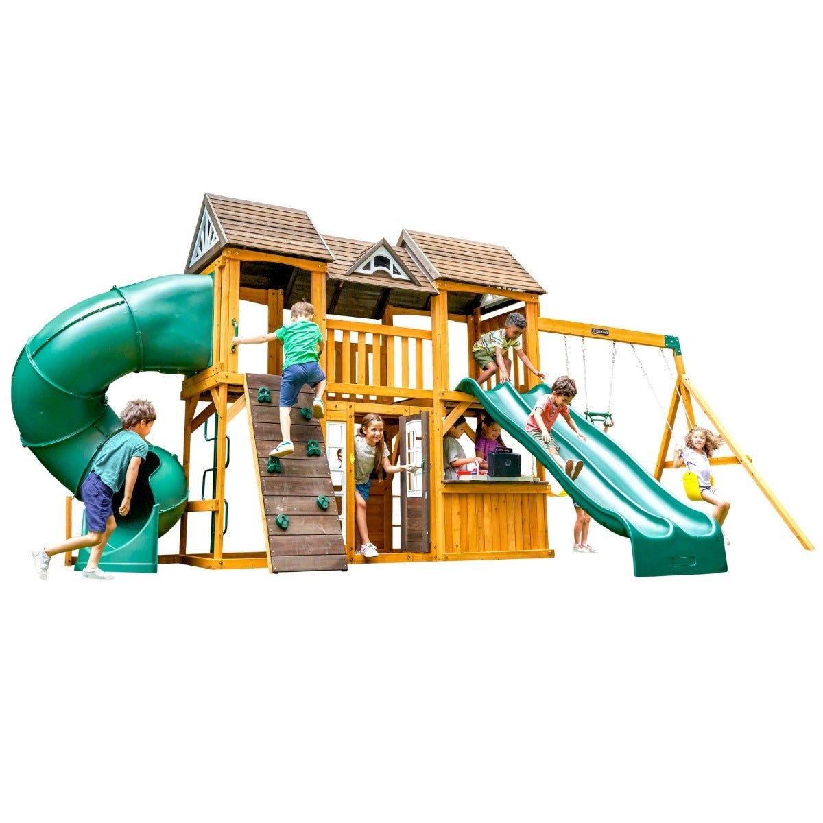Adventure Bend Swing Set – Installation Available - Prioka
