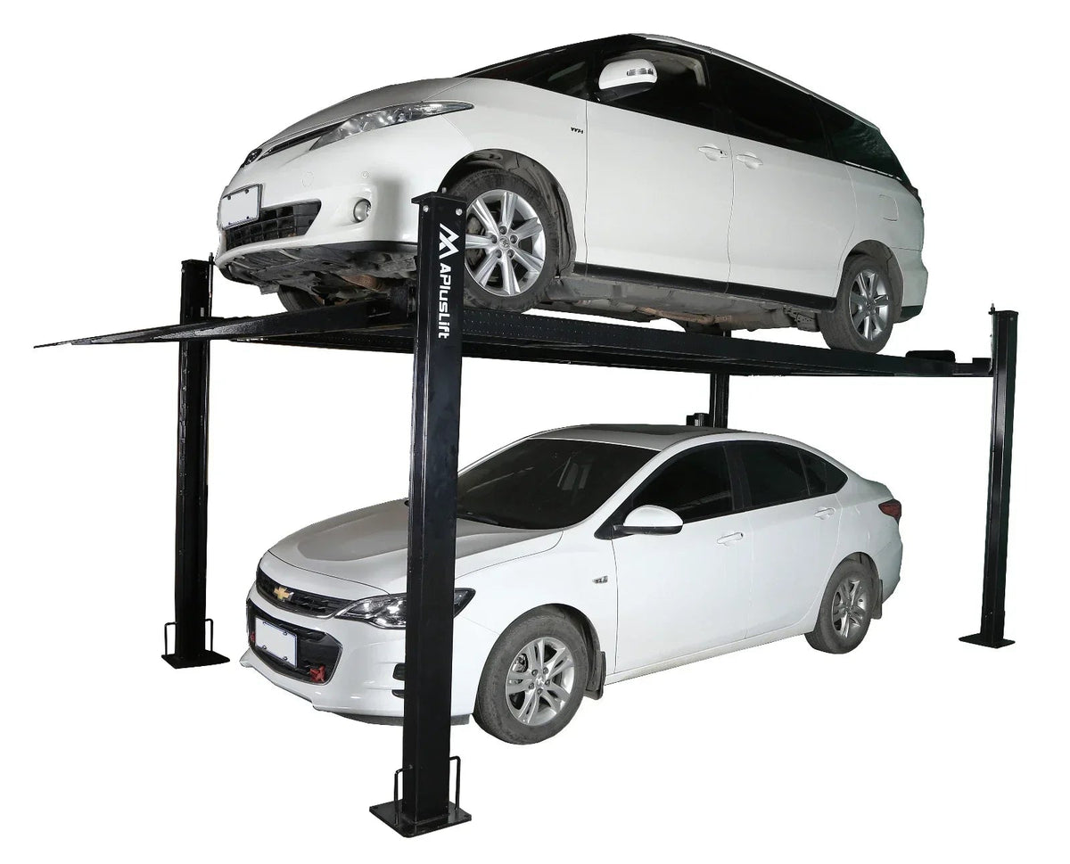 APlusLift HW-8S 8000LB 4-Posts Portable Storage Service Car Lift / 3 Year Warranty - Prioka