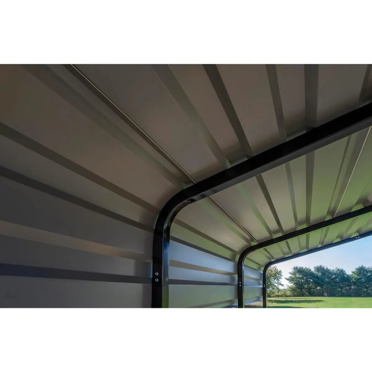 Arrow 12 x 20 x 7 ft Steel Carport Kit, Eggshell - Prioka
