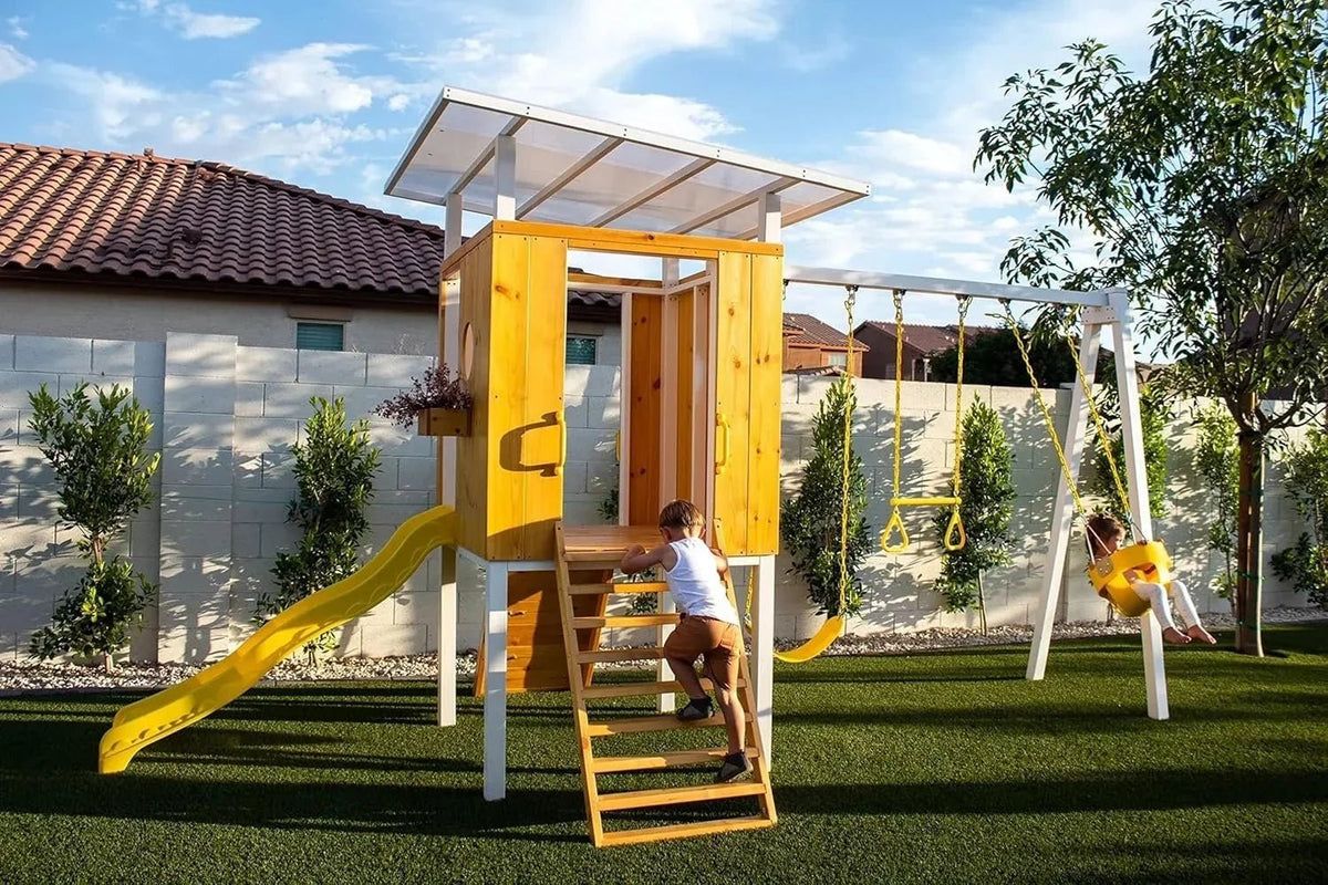 Avenlur Forest Modern Backyard Outdoor Swing Set - Prioka