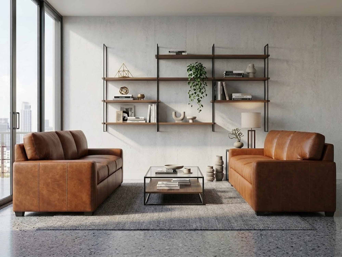 Bayview Leather Sofa - Prioka