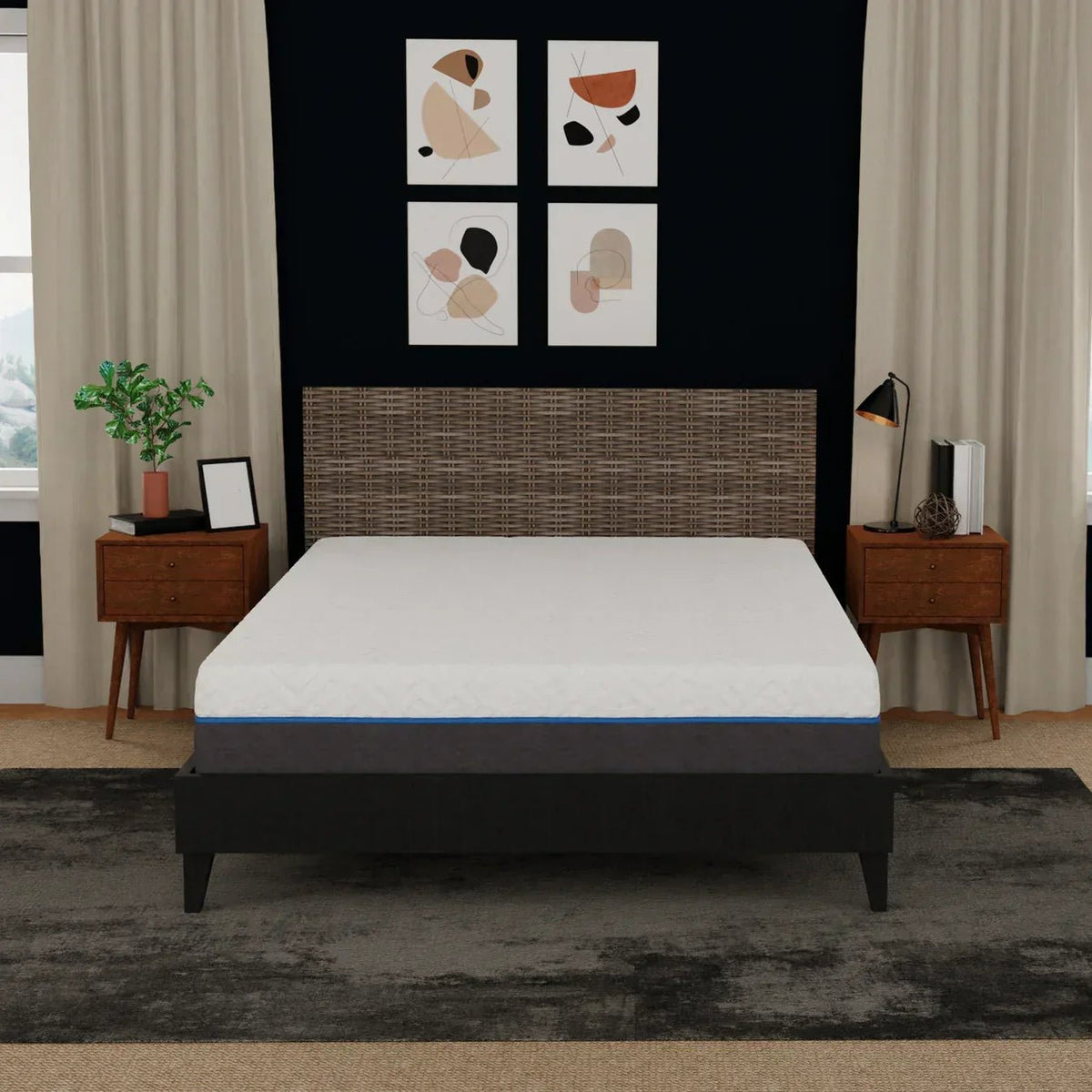 Bedplanet 12" Gel Plush Memory Foam Mattress – 7-Layer Cooling & Edge Support - Prioka