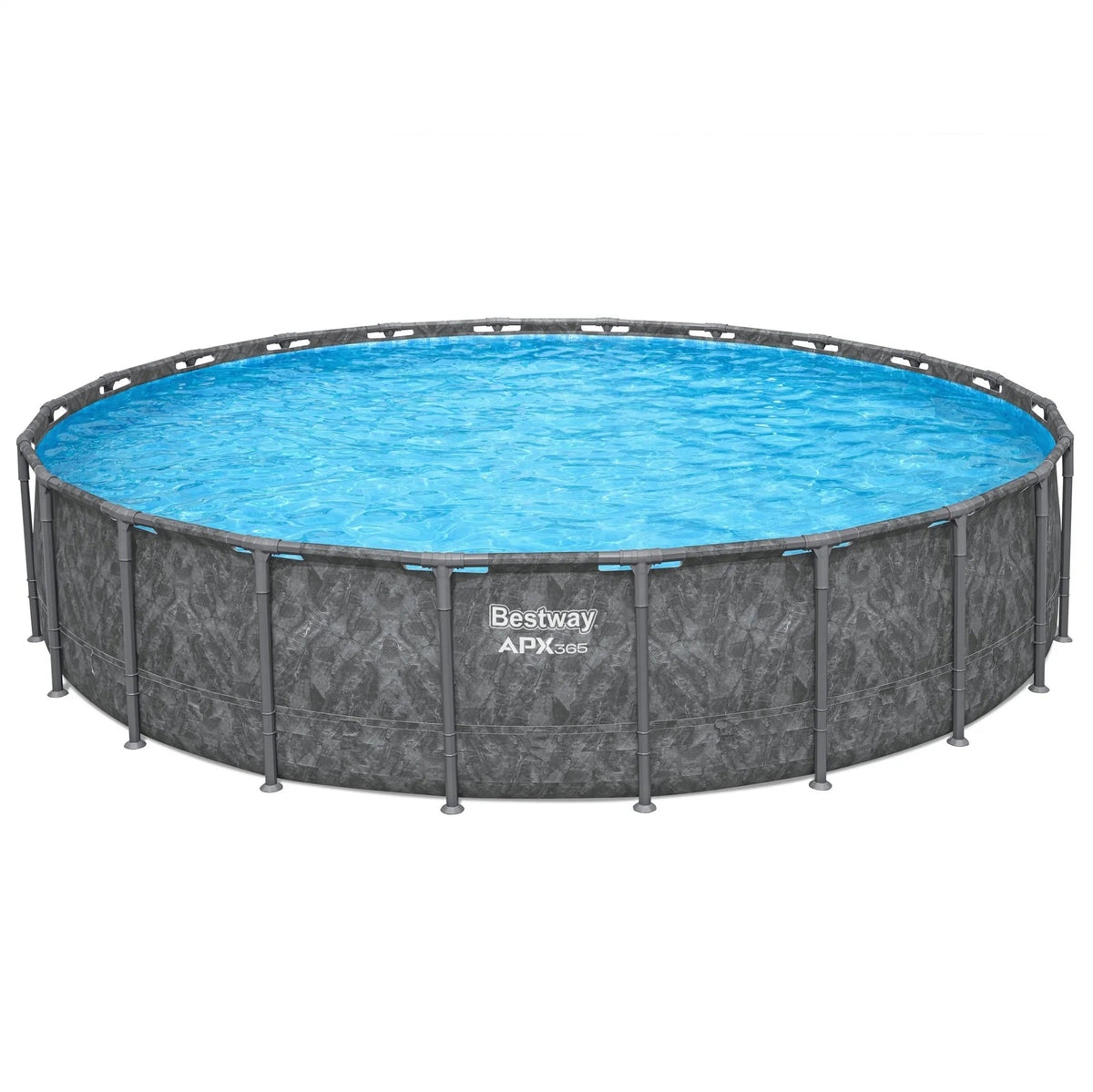 Bestway APX 365 22’x52″ Round Above Ground Swimming Pool Set with Pump and Ladders - Prioka