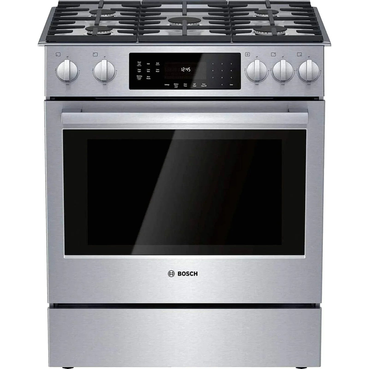 Bosch 800 Series 30 Inch Gas Slide-In Range with True Convection Oven – Stainless Steel - Prioka