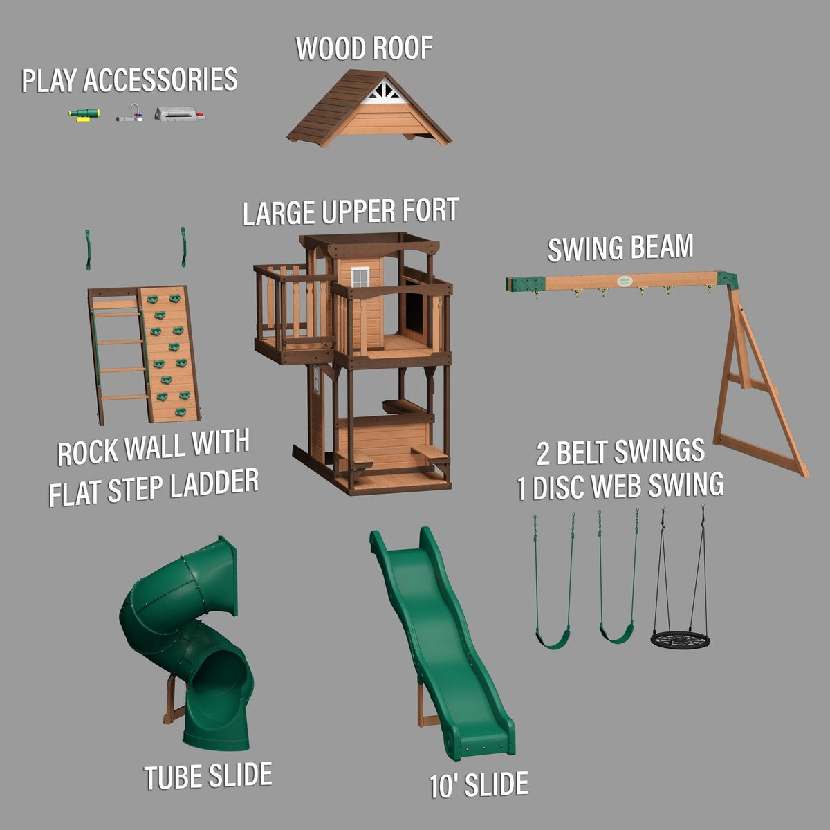 Cedar Cove Swing Set - Prioka