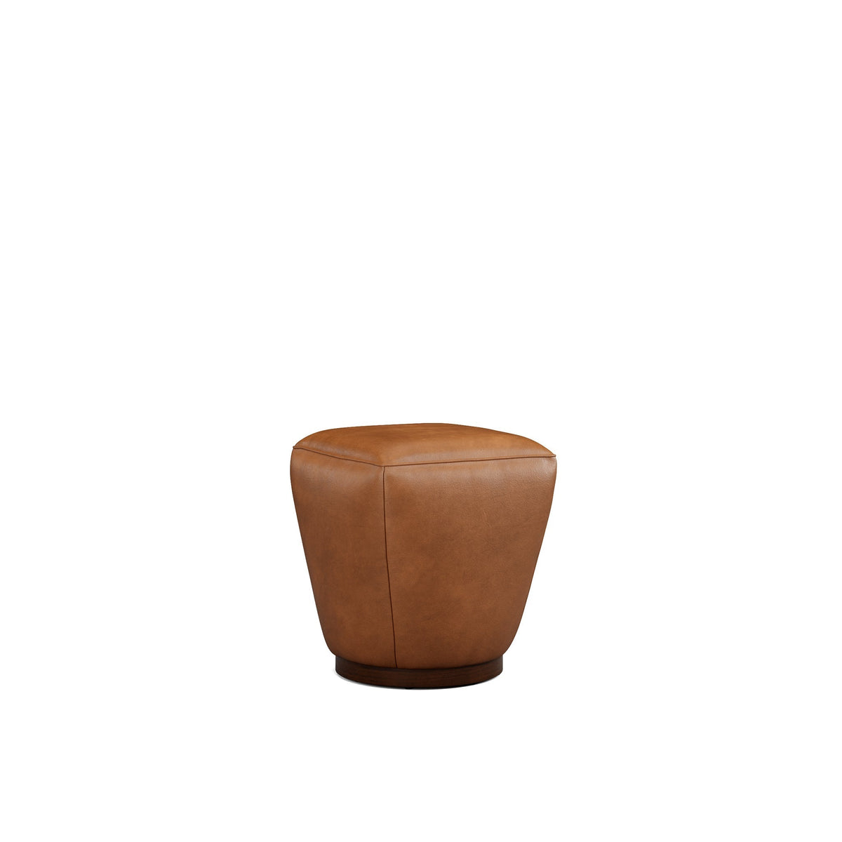 Colette Leather Ottoman - Prioka