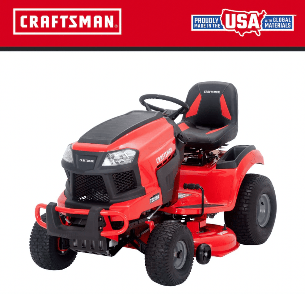 Craftsman T2200K | 42-in 20 HP 725cc Hydrostatic Riding Mower - Prioka