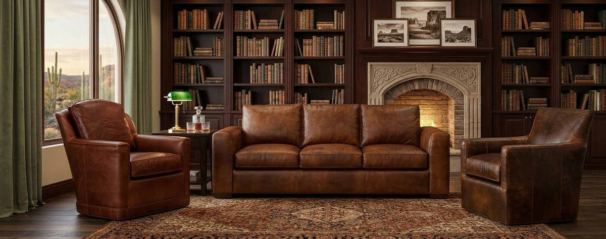 Donovan Leather Sofa - Prioka