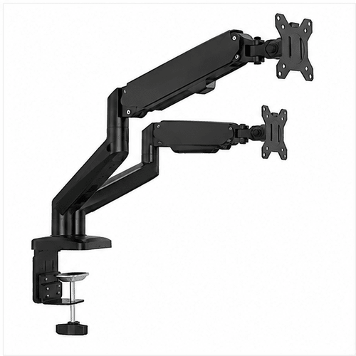 Dual Monitor Stand Adjustable Gas Spring Arm Desk Mount with VESA Bracket - Prioka