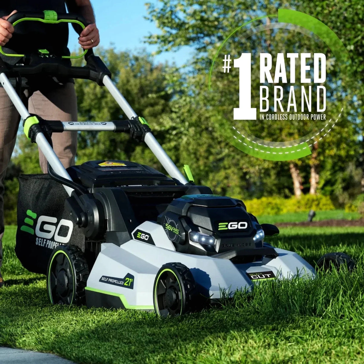 EGO POWER+ 21-Inch Select Cut Self-Propelled Lawn Mower Kit with 7.5Ah Battery & Charger - Prioka