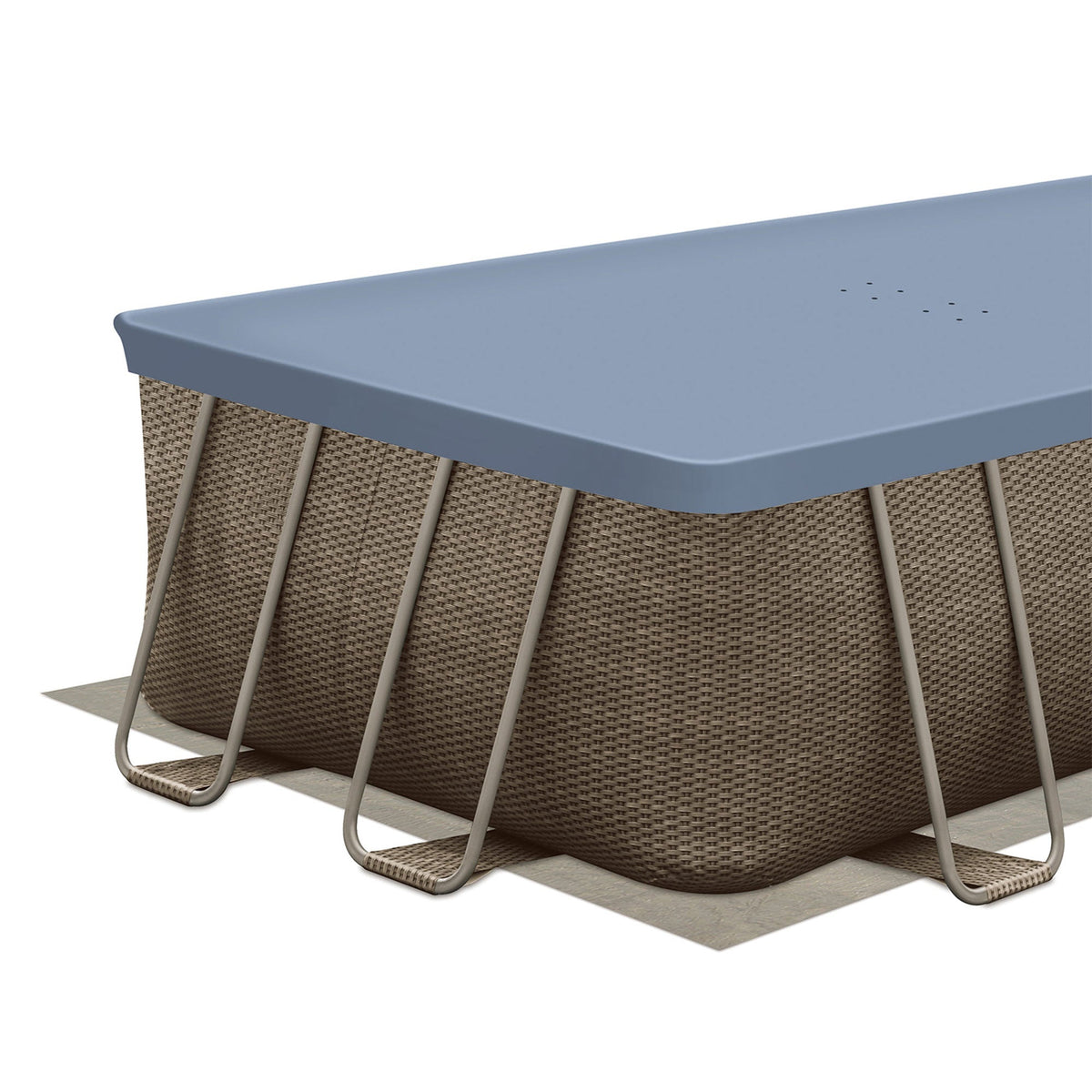 Funsicle 18'x9'x52" Oasis Rectangular Swimming Pool Set with 18' Cover - Prioka