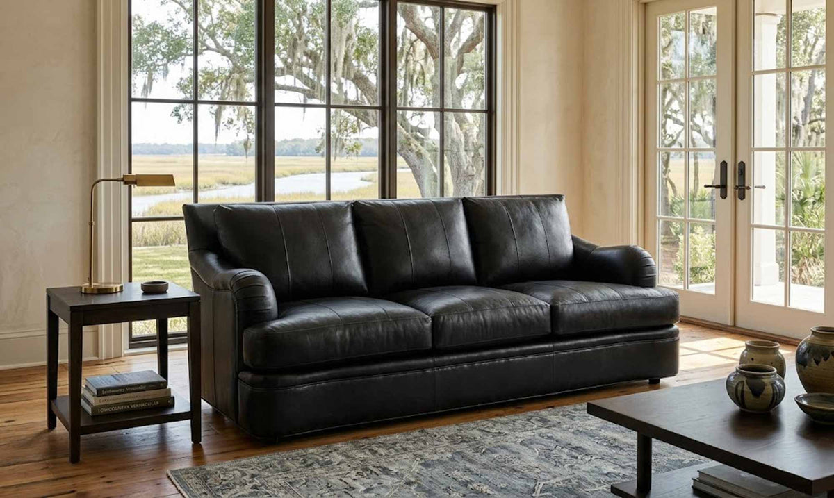 Georgie Leather Sofa - Prioka