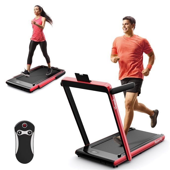Goplus 2 in 1 Under Desk Treadmill, 2.5HP Superfit Folding Treadmill with Touch Panel Control, Treadmills for Home Office - Prioka
