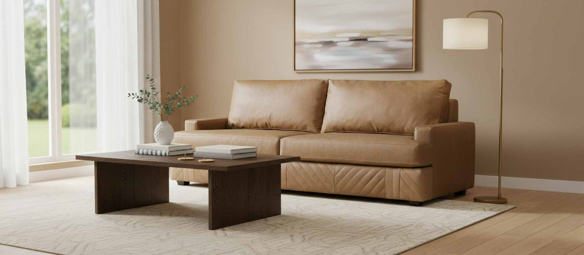 Harriman Leather Sofa - Prioka