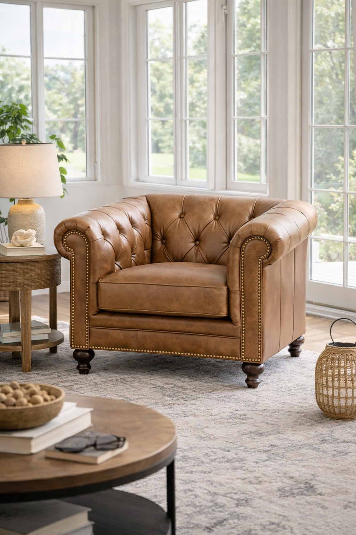 Jude Leather Chair - Prioka