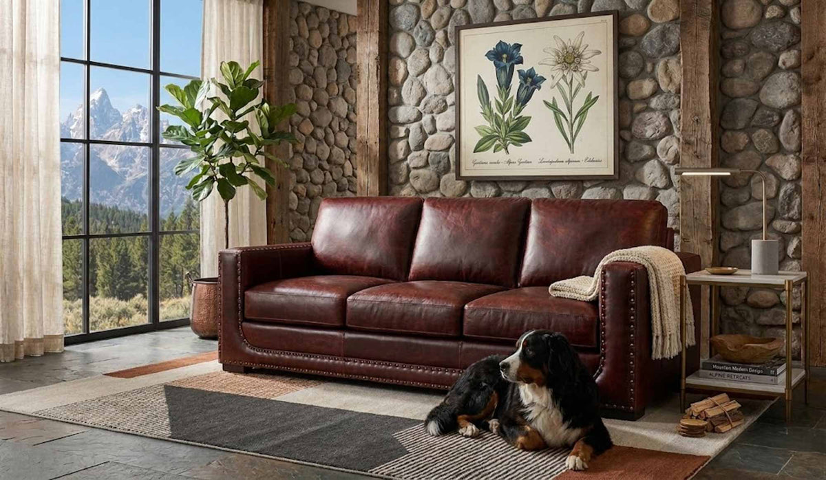 Kempton Leather Sofa - Prioka