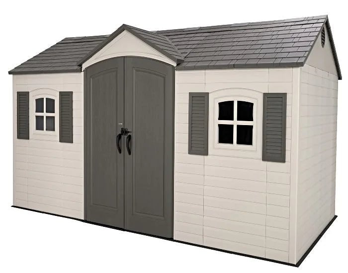 Lifetime Legacy 15×8 Plastic Storage Shed Kit w/ Floors - Prioka