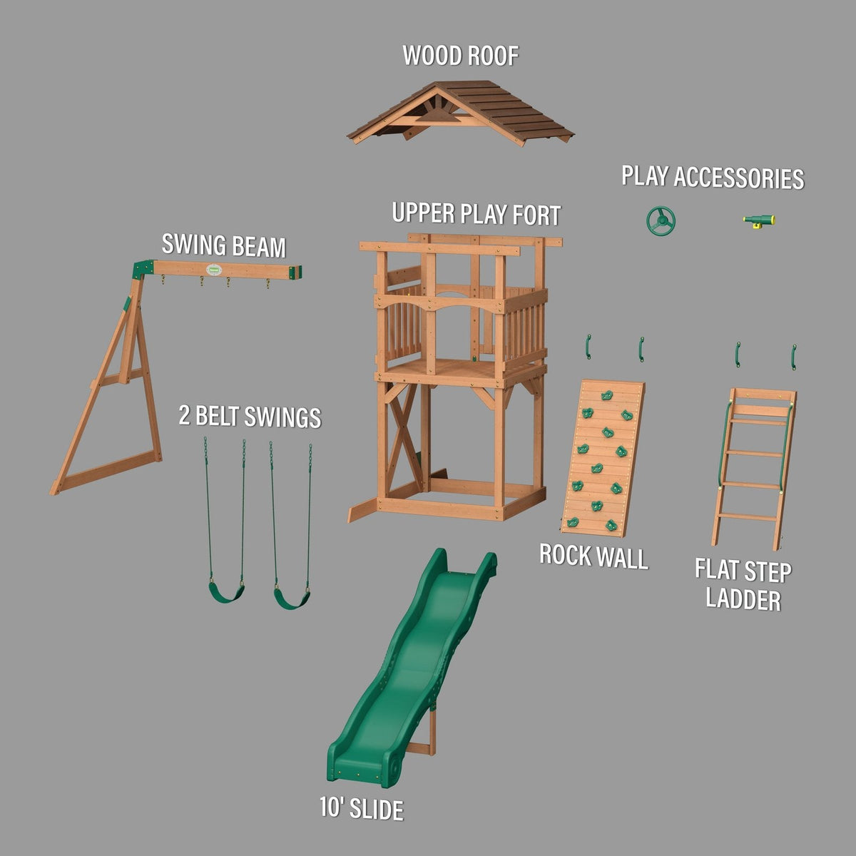 Lightning Ridge Swing Set - Prioka