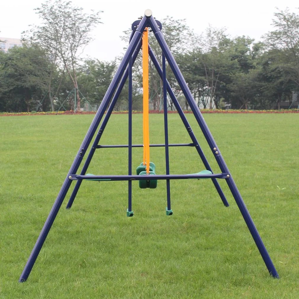 Durable Metal Swing Set with Glider – Perfect Outdoor Play for Kids