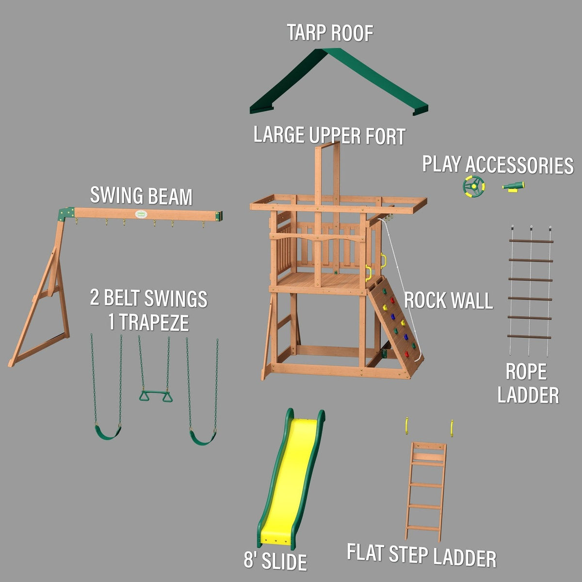 Mount McKinley Swing Set - Prioka