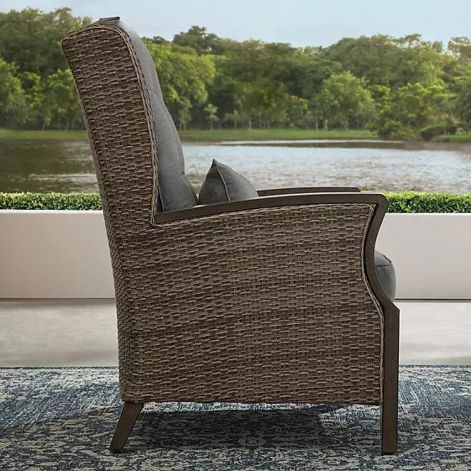 Newcastle 6-Piece Patio Deep Seating Set with Fire Pit – Smoke – Member’s Mark - Prioka