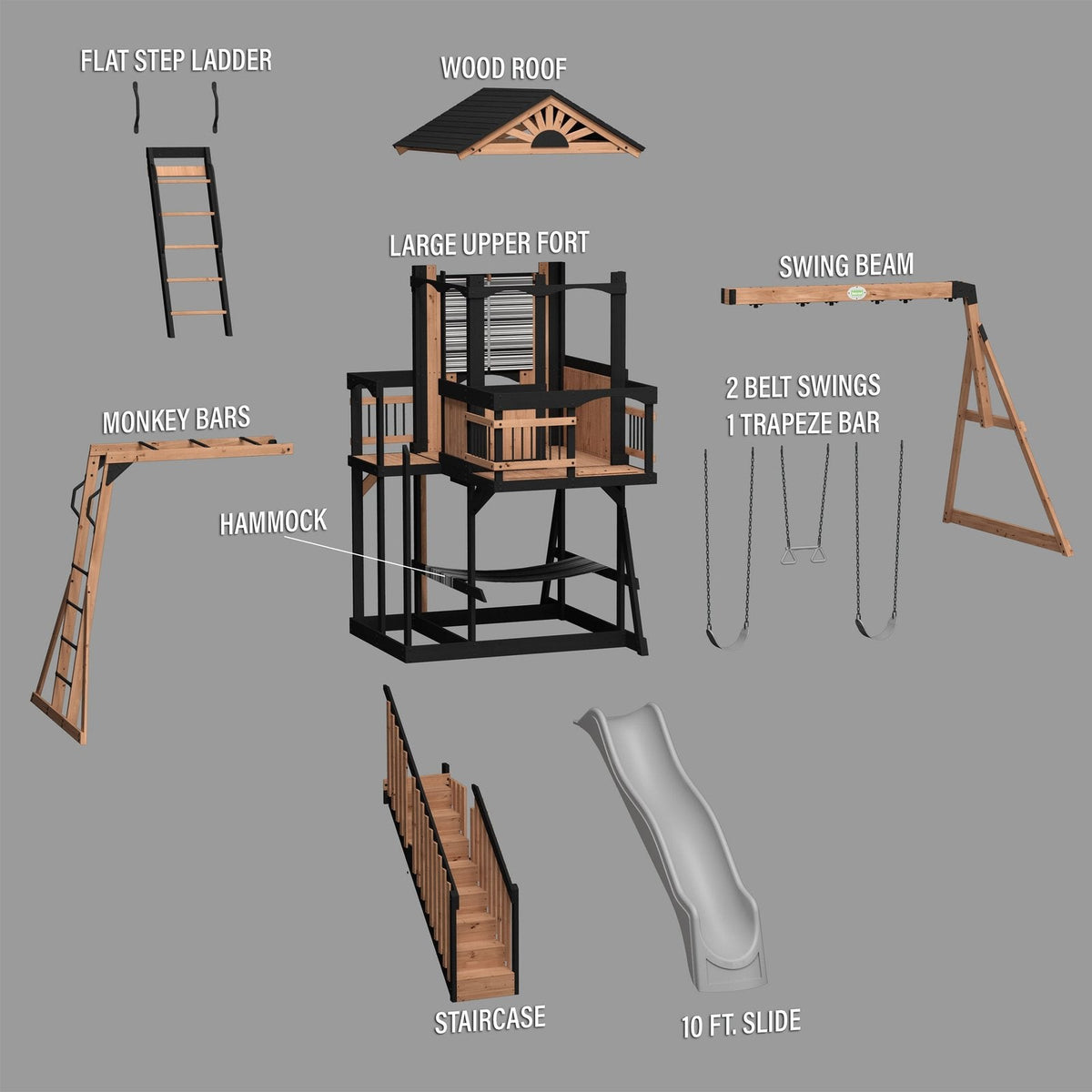 Oceanview II Swing Set - Prioka