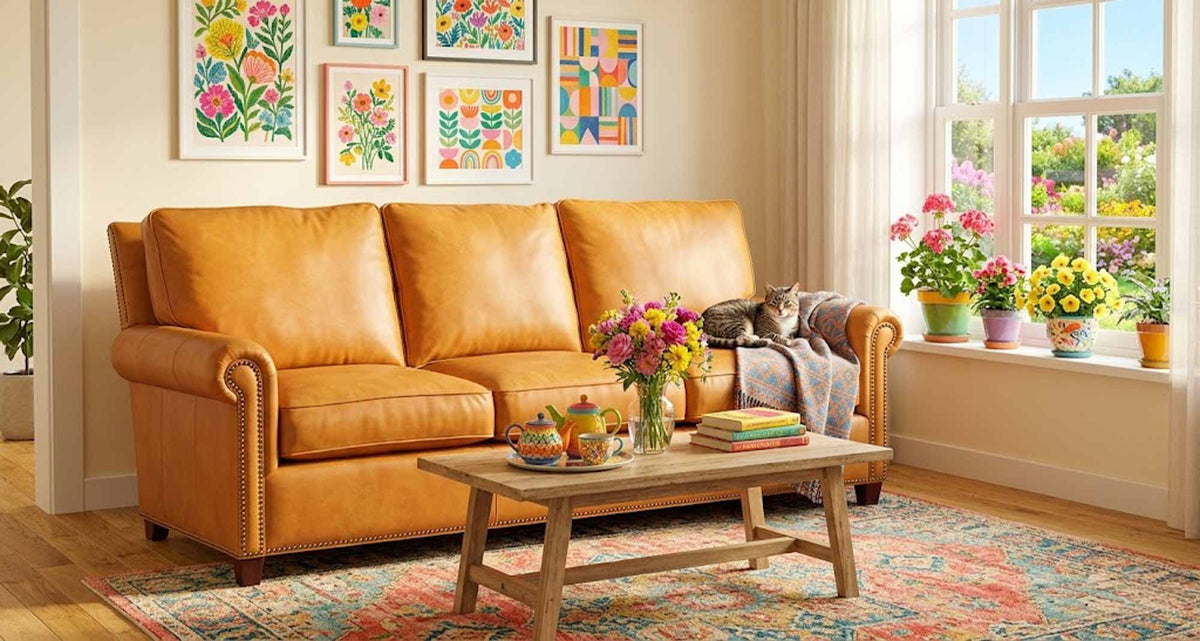 Rita Leather Sofa - Prioka