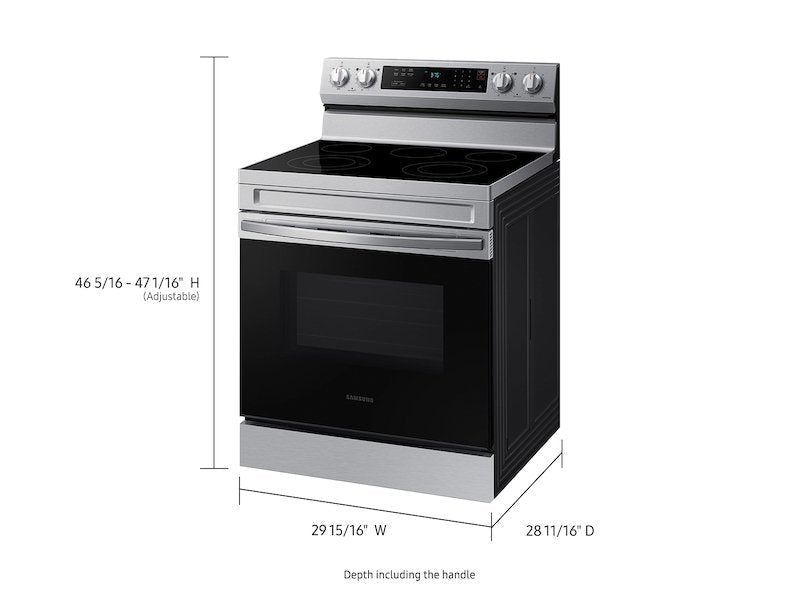 Samsung 6.3 Cu. Ft. Smart Freestanding Electric Range NE63A6311SS - Prioka