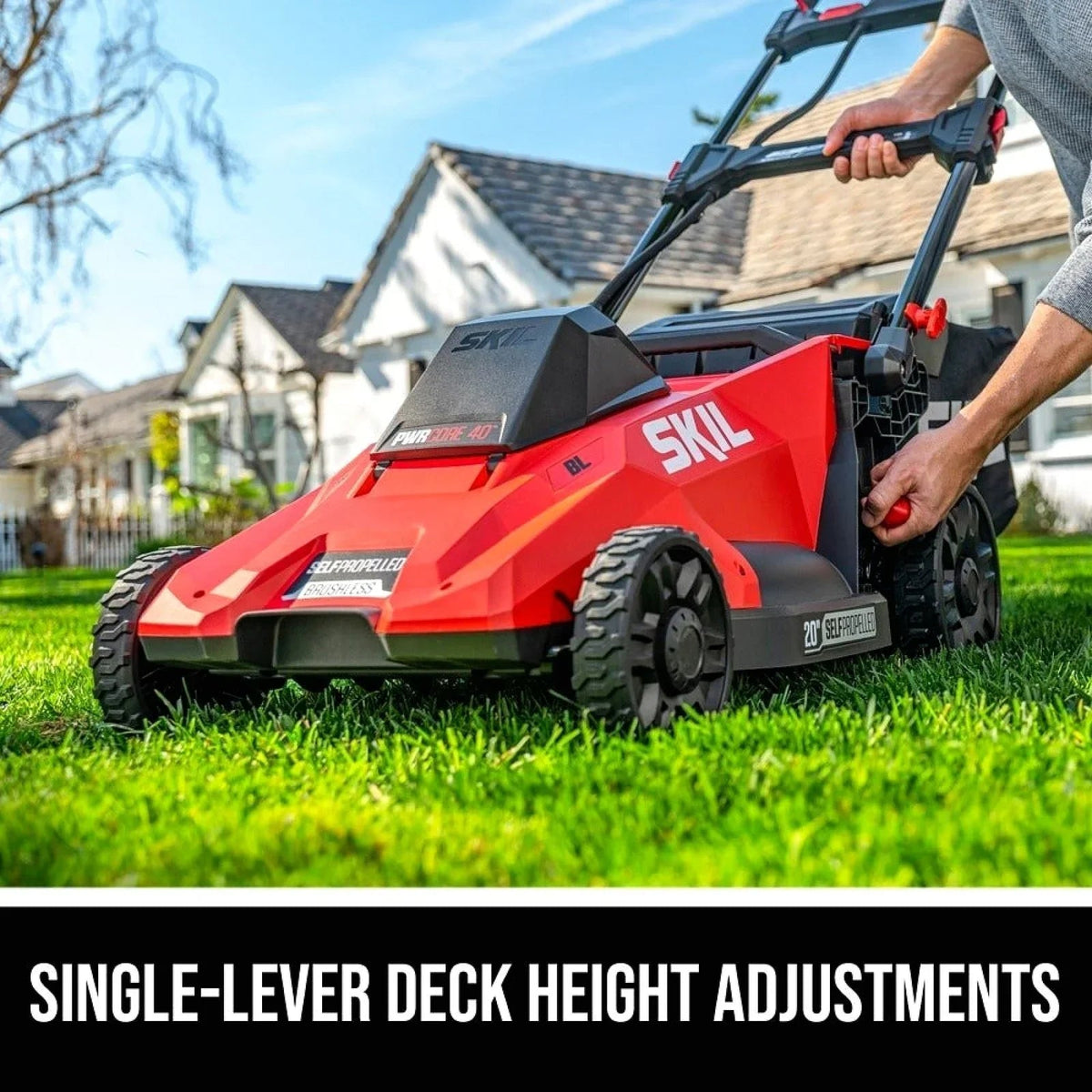 Skil PWR CORE 40-volt, 20-in Self-Propelled Battery Walk Mower with (1) 6 Ah Battery Included | SM4910C-11 - Prioka