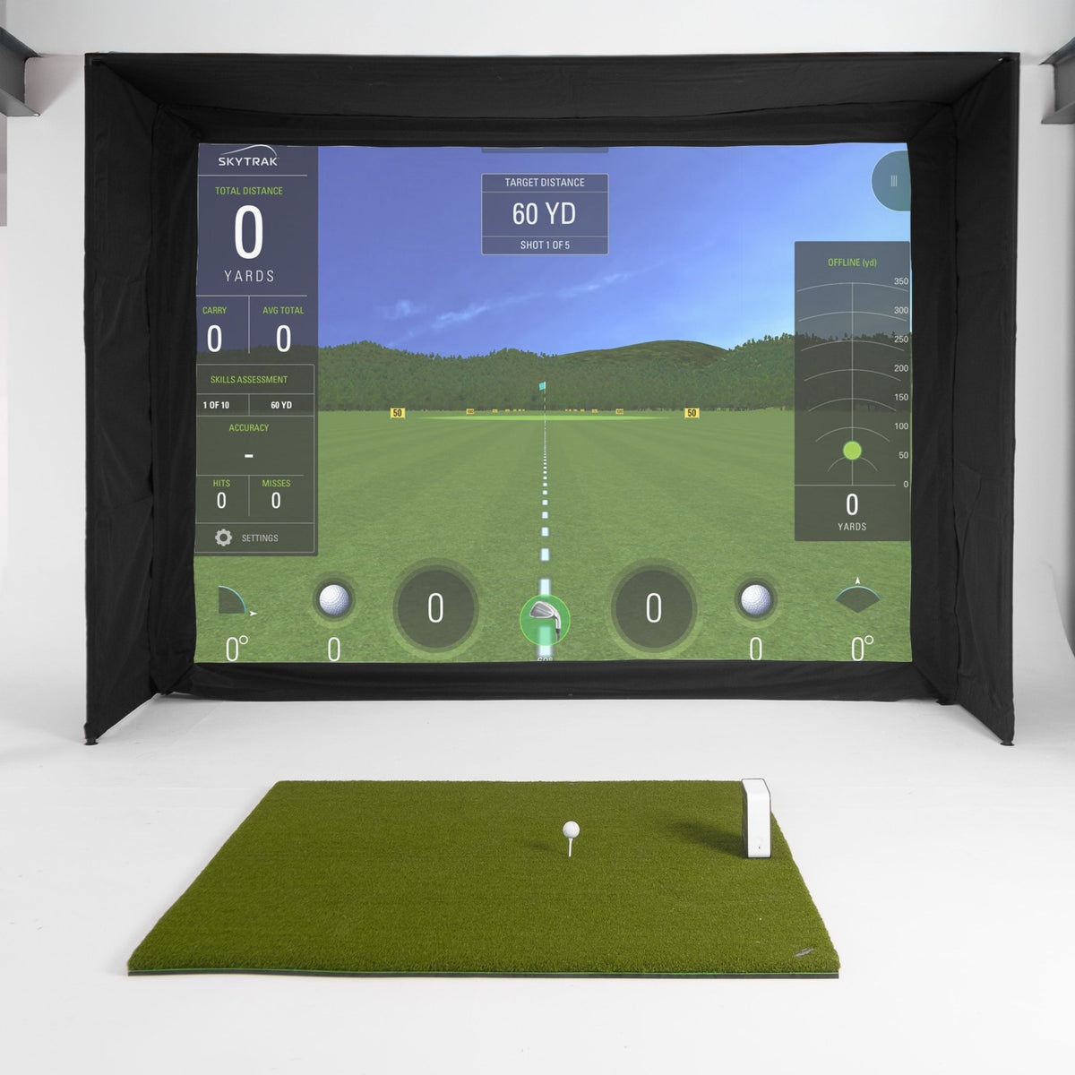 Skytrak ST MAX EasySim Home Golf Simulator Full Package - Prioka