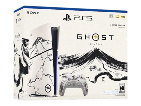 Sony PlayStation 5 PS5 Slim Ultra HD Ghost of Yotei Black Limited Edition Bundle (US Plug)