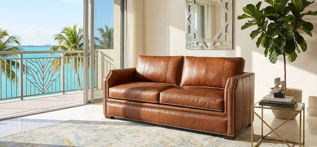Sutton Leather Sofa - Prioka