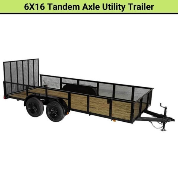 Triple Crown 6X16 Tandem Axle Utility Trailer | U6X16T15O - Prioka