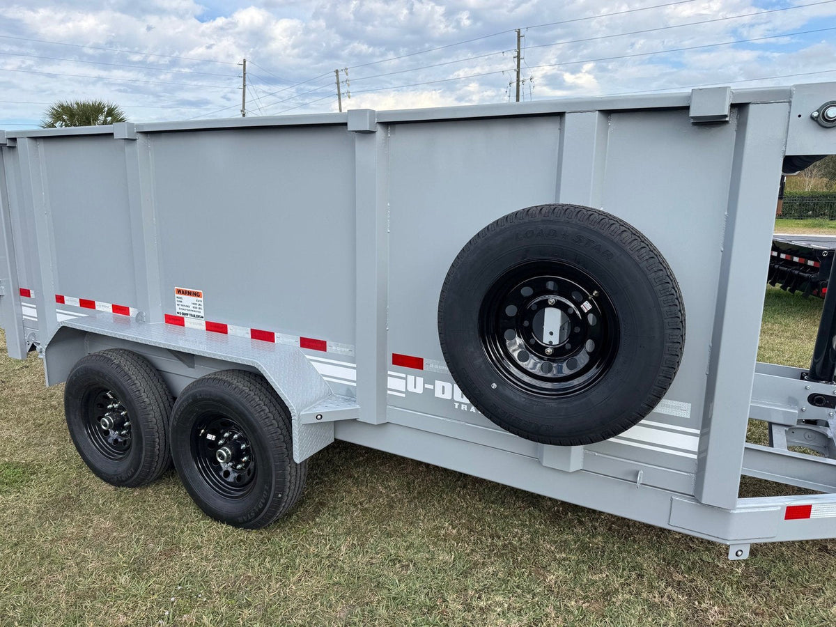 U-DUMP Low Profile Dump Trailer | 83″X14’X48″ | Telescopic | 831414T-48-LP - Prioka
