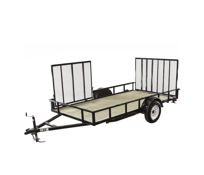 Carry-On Trailer 6-ft x 12-ft Treated Lumber Utility Trailer with Ramp Gate