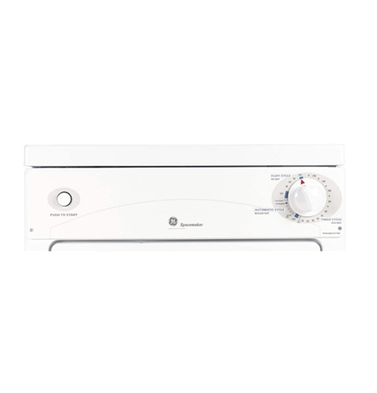 GE – 3.6 Cu. Ft. Stackable Electric Dryer with Portable – White