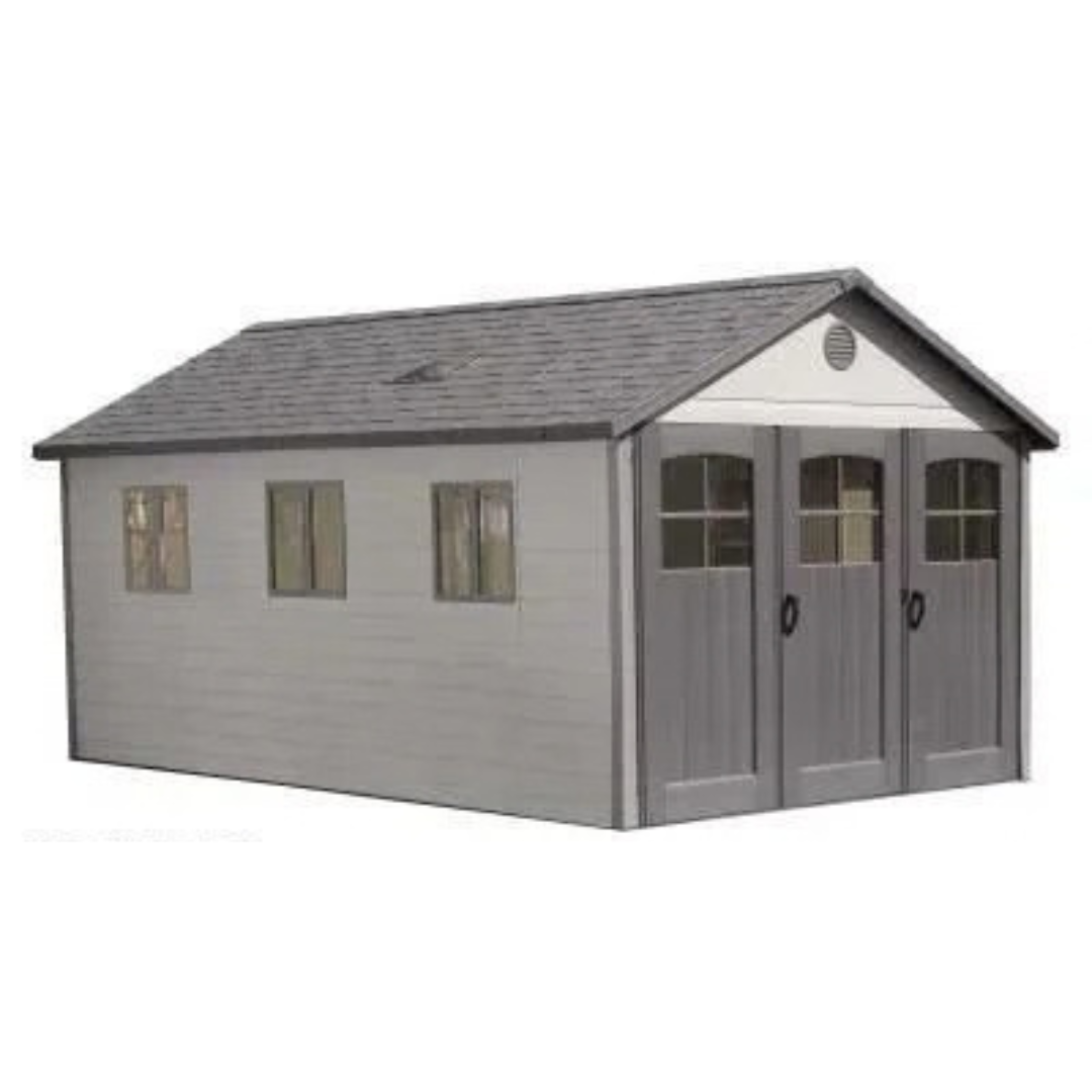 Lifetime 11 Ft. X 21 Ft. Outdoor Storage Shed With Tri-Fold Doors