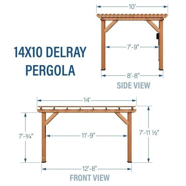 14×10 Delray Pergola - Prioka