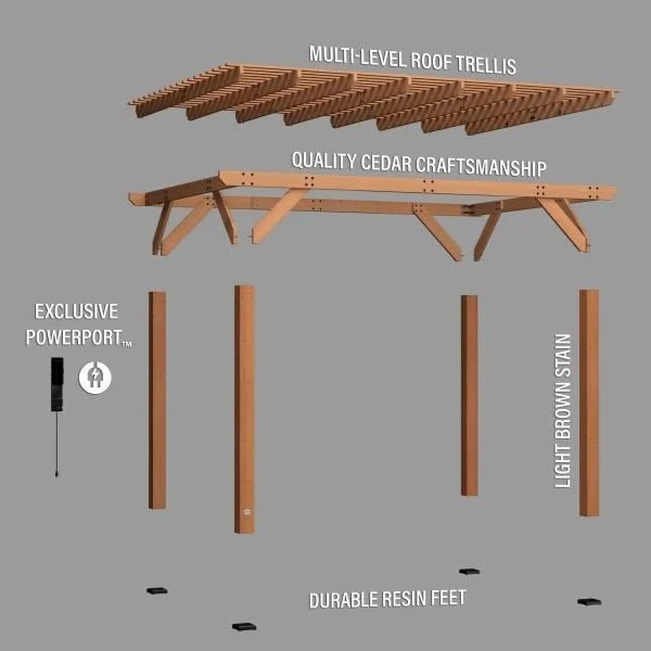 14×10 Delray Pergola - Prioka