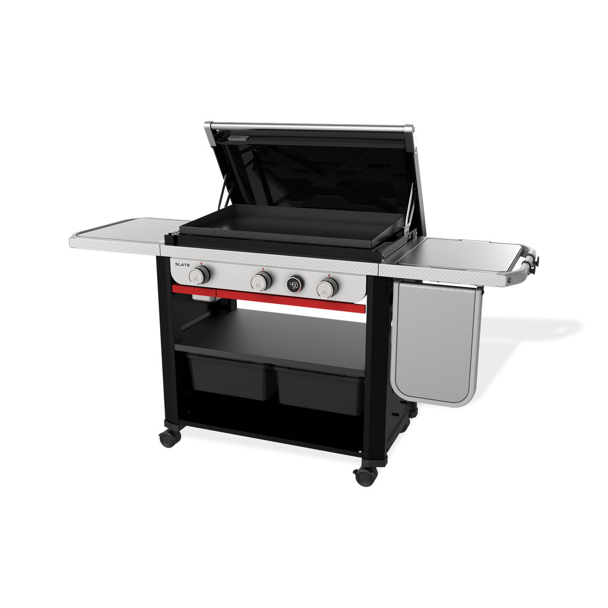 Slate® 30″ Rust-Resistant Griddle with Extendable Side Table (Liquid Propane)