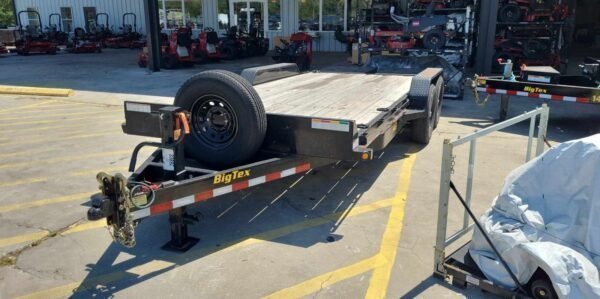 18 Foot Big Tex Black Heavy Duty Tandem Axle Equipment Trailer (14ET-18BK-MR) - Prioka