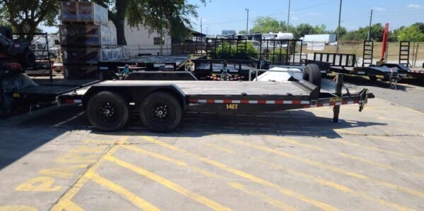 18 Foot Big Tex Black Heavy Duty Tandem Axle Equipment Trailer (14ET-18BK-MR) - Prioka