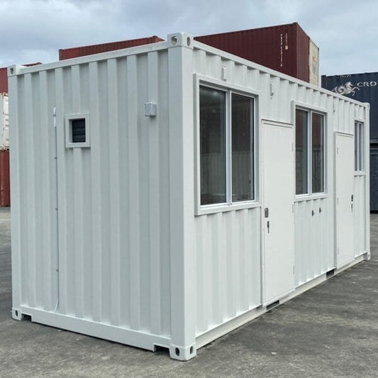 20′ standard single use container with glass windows and AC - Prioka