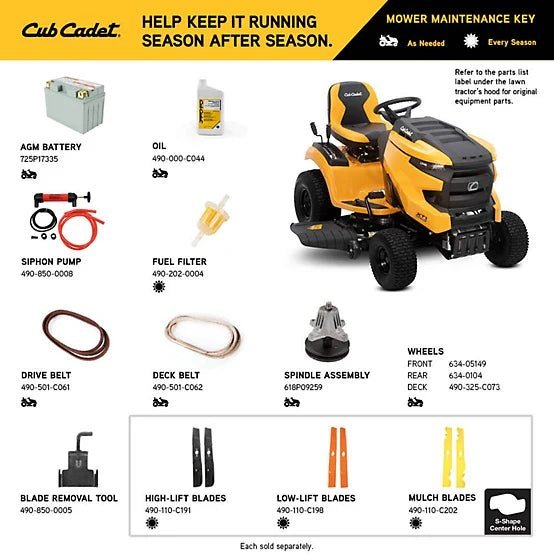 Cub Cadet 42 in. Gas-Powered Intellipower Riding Lawn Mower