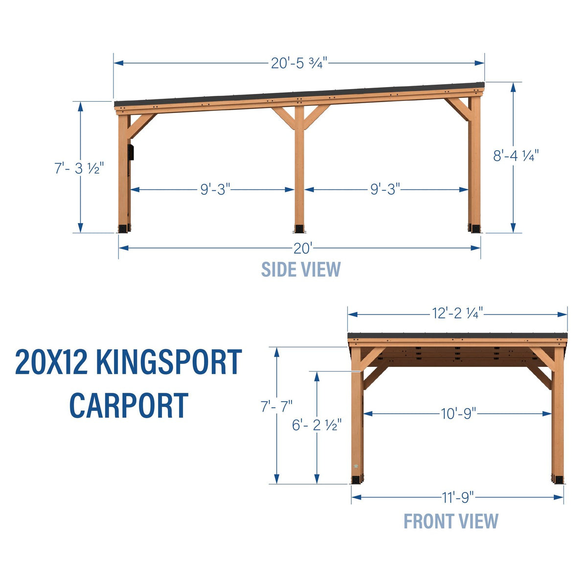 20×12 Kingsport Carport